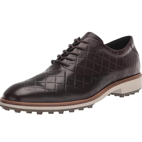 ECCO Men's Classic Hybrid Hydromax Waterproof Golf Shoe Mocha/Moka 110214 01178